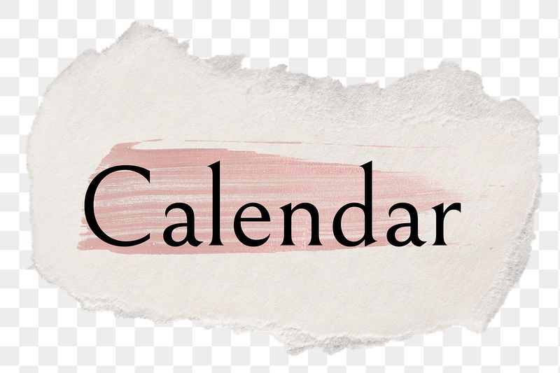 Calendar png ripped paper word | Free PNG - rawpixel
