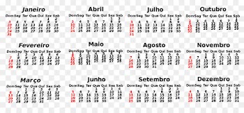 Calendar Rio de Janeiro 0 Holiday 1 - BLANK CALENDAR 