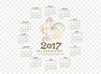 Calendar Rooster Year Chicken Pattern - Year of the Rooster,calendar,Calendar 