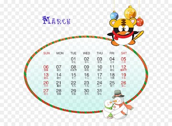 Calendar template 