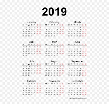 Calendar Time 0 Web page 1 - 2019 