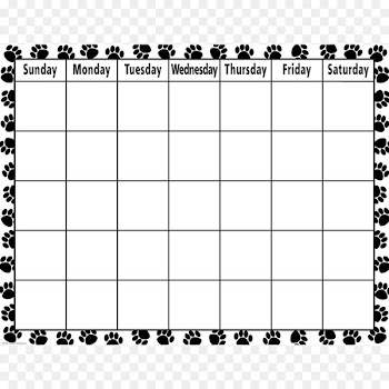 Calendar Time Black White Crazy Circles Blank Dinosaur Planet Image - Elementary Teacher Schedule Template 
