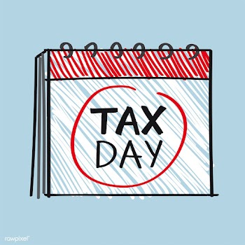 Calendar with the word tax day illustration | Free stock vector - 472110