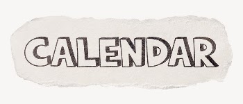 Calendar word, ripped paper typography | Free PSD - rawpixel