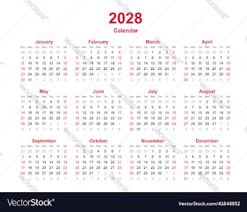 calendar year 2028
