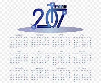 Calendario comercial Holiday Time - Gradient sapphire Business calendar 