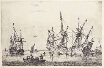 Calfing of three keel-tailed ships | Free Photo - rawpixel