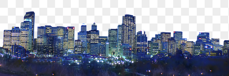 Calgary cityscape png border, office | Free PNG - rawpixel