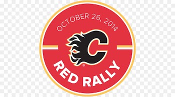 Calgary Flames National Hockey League Jersey Ice hockey Flag - Red Volleyball with Flames 