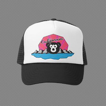 Cali Bear Girl Kids Trucker Hats | baby, toddler & youth | Grom ...