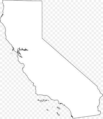 California Republic Blank map Clip art - California Outline 