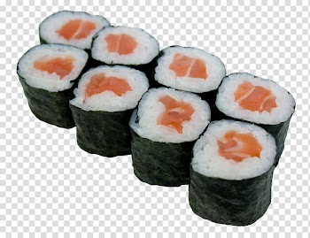 California roll Makizushi Sake Gimbap Sushi, sushi transparent background PNG clipart