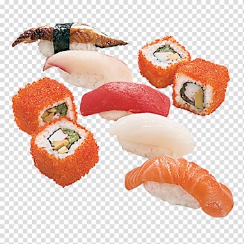 California roll Sashimi Planet Sushi Smoked salmon, sushi transparent background PNG clipart
