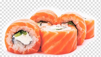 California roll Sashimi Smoked salmon Sushi Recipe, sushi transparent background PNG clipart