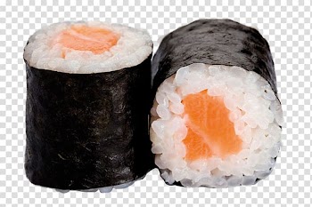 California roll Sushi Japanese Cuisine Makizushi Gimbap, sushi roll transparent background PNG clipart