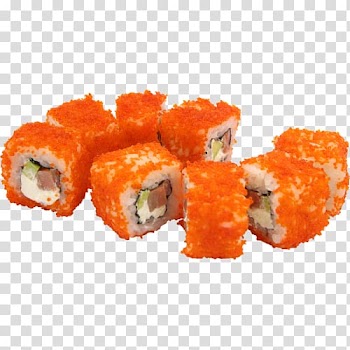 California roll Sushi Makizushi Japanese Cuisine Smoked salmon, sushi transparent background PNG clipart