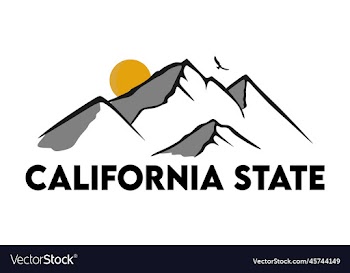 california state with white background