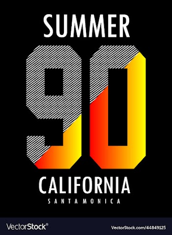 california typography for t shirt design premium