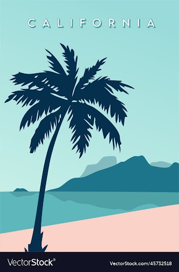 california with beautiful beach view