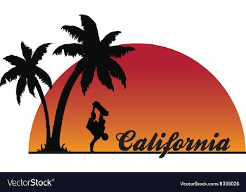 Californiaskateboarder vector image