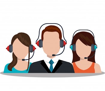 Call center service illustration Free Vector