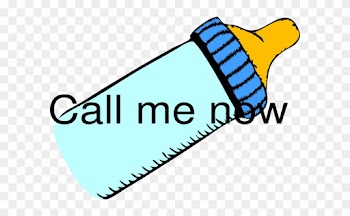 Call Me Clip Art - Baby Bottle Clip Art