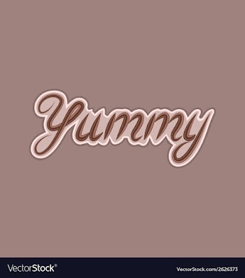  					Calligraphic title made of chocolate design vector image														