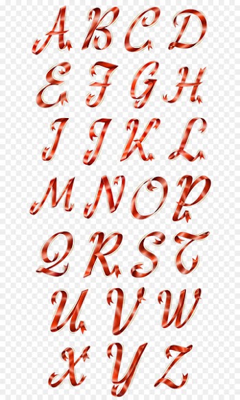 Calligraphy Font Line Point Pattern - abc 