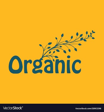 Calligraphy in eco-style with tree on the letter vector image