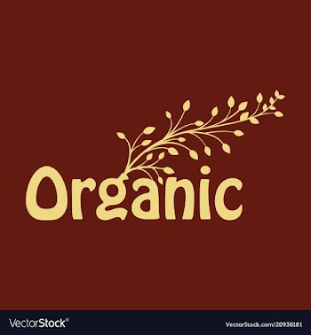 Calligraphy in eco-style with tree on the letter vector image