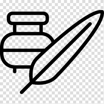 Calligraphy Quill Inkwell Computer Icons, Watercolor tools transparent background PNG clipart