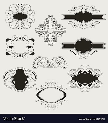 Calligraphy set vector image