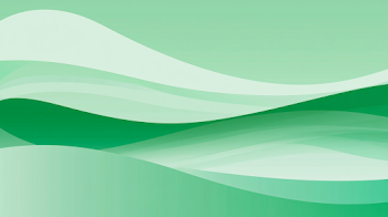 Calm Abstract Landscape in Green Tones