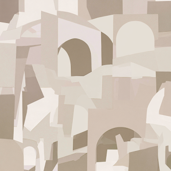 Calm Geometric Layers in Neutral Tones