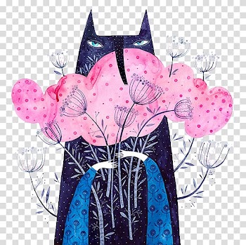 Camberwell College of Arts Illustrator Behance Graphic design Illustration, Holding flowers fox transparent background PNG clipart