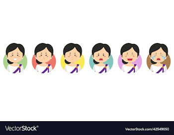 cambodia avatar with various expression