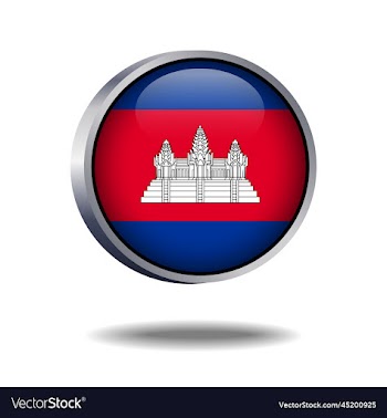 cambodia flag button