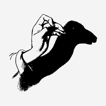 Camel hand shadow clipart illustration | Free Vector - rawpixel