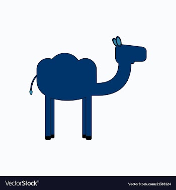 Camel icon silhouette vector image