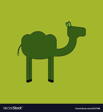 Camel icon silhouette vector image