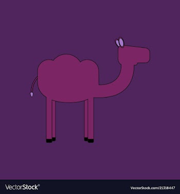 Camel icon silhouette vector image