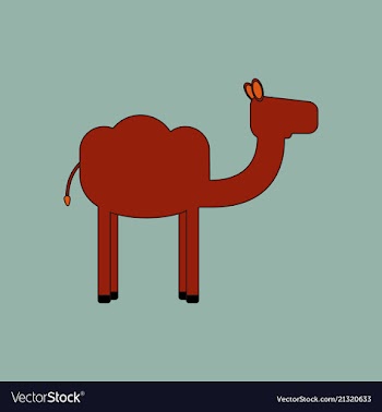 Camel icon silhouette vector image