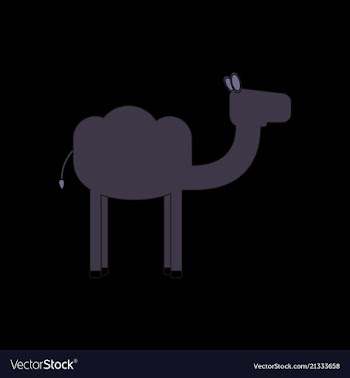 Camel icon silhouette vector image