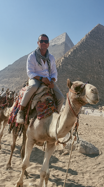 Camel Ride at the Pyramids of Egypt