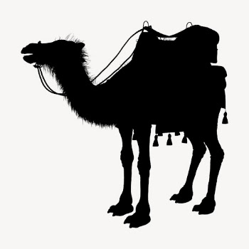 Camel silhouette collage element, animal | Free PSD - rawpixel