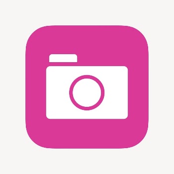 Camera app icon, flat graphic | Free Icons - rawpixel