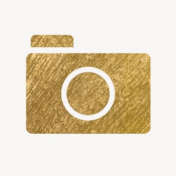 Camera app icon, gold illustration | Free Icons - rawpixel