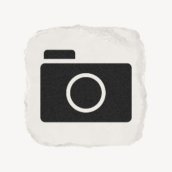 Camera app icon, ripped paper | Free Icons - rawpixel