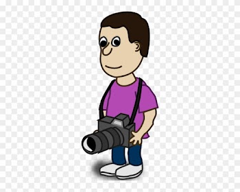 Camera Boy Photographer Clipart - Comic Characters