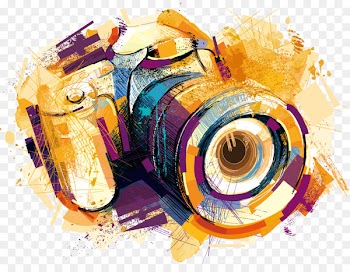 Camera Drawing Photography Clip art - Vector watercolor effects camera 